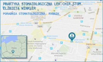 PORADNIA STOMATOLOGICZNA - PRAKTYKA STOMATOLOGICZNA LEK.CHIR.STOM. ELŻBIETA WINKLER - UL. WŁADYSŁAWA STANISŁAWA REYMONTA 60,  RYBNIK
