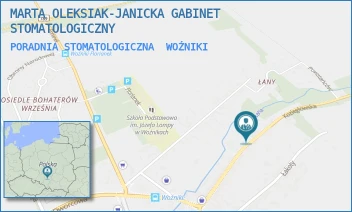 PORADNIA STOMATOLOGICZNA - MARTA OLEKSIAK-JANICKA GABINET STOMATOLOGICZNY - UL. KOZIEGŁOWSKA 51,  WOŹNIKI