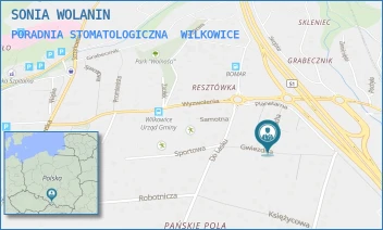 PORADNIA STOMATOLOGICZNA - STOMATOLOGIA SONIA WOLANIN - GWIEZDNA 11,  WILKOWICE