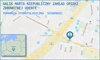 PORADNIA STOMATOLOGICZNA - GALIK MARTA NIEPUBLICZNY ZAKŁAD OPIEKI ZDROWOTNEJ UDENTE - UL. GEN J.HALLERA 4/5,  SOSNOWIEC