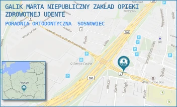 PORADNIA ORTODONTYCZNA - GALIK MARTA NIEPUBLICZNY ZAKŁAD OPIEKI ZDROWOTNEJ UDENTE - UL. GEN J.HALLERA 4/5,  SOSNOWIEC