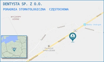 PORADNIA STOMATOLOGICZNA - DENTYSTA SP. Z O.O. - UL. RĘDZIŃSKA 112,  CZĘSTOCHOWA