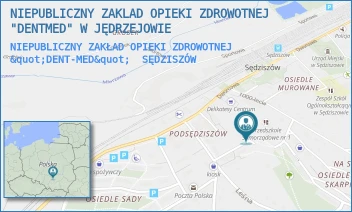 NIEPUBLICZNY ZAKŁAD OPIEKI ZDROWOTNEJ "DENT-MED" - NIEPUBLICZNY ZAKLAD OPIEKI ZDROWOTNEJ "DENTMED" W JĘDRZEJOWIE - SKARPA 17,  SĘDZISZÓW