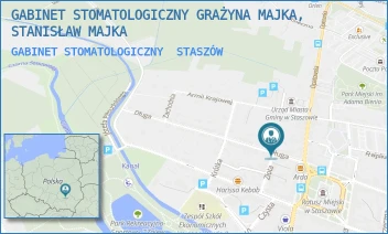 GABINET STOMATOLOGICZNY - GABINET STOMATOLOGICZNY GRAŻYNA MAJKA, STANISŁAW MAJKA - DŁUGA 10,  STASZÓW