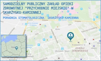 PORADNIA STOMATOLOGICZNA - SAMODZIELNY PUBLICZNY ZAKŁAD OPIEKI ZDROWOTNEJ "PRZYCHODNIE MIEJSKIE" W SKARŻYSKU-KAMIENNEJ - SEZAMKOWA 23,  SKARŻYSKO-KAMIENNA
