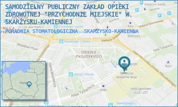 PORADNIA STOMATOLOGICZNA - SAMODZIELNY PUBLICZNY ZAKŁAD OPIEKI ZDROWOTNEJ "PRZYCHODNIE MIEJSKIE" W SKARŻYSKU-KAMIENNEJ - TYSIĄCLECIA 22,  SKARŻYSKO-KAMIENNA