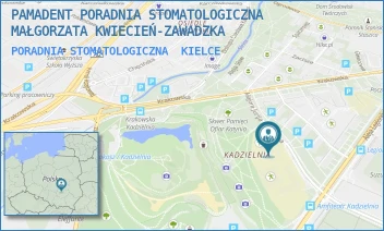PORADNIA STOMATOLOGICZNA - PAMADENT PORADNIA STOMATOLOGICZNA MAŁGORZATA KWIECIEŃ-ZAWADZKA - MAJORA JURIJA GAGARINA 3,  KIELCE