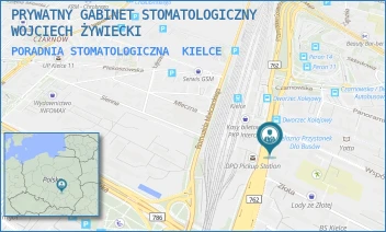 PORADNIA STOMATOLOGICZNA - PRYWATNY GABINET STOMATOLOGICZNY WOJCIECH ŻYWIECKI - ŻELAZNA 35/37/402,  KIELCE