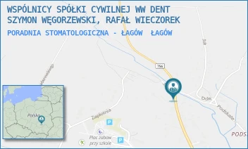 PORADNIA STOMATOLOGICZNA - ŁAGÓW - WSPÓLNICY SPÓŁKI CYWILNEJ WW DENT SZYMON WĘGORZEWSKI, RAFAŁ WIECZOREK - SŁUPSKA 3,  ŁAGÓW