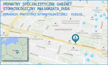 PORADNIA PROTETYKI STOMATOLOGICZNEJ - PRYWATNY SPECJALISTYCZNY GABINET STOMATOLOGICZNY MAŁGORZATA DUDA - SANDOMIERSKA 107,  KIELCE