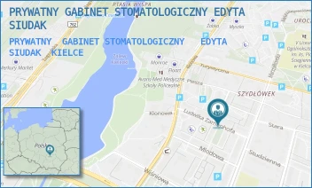 PRYWATNY  GABINET STOMATOLOGICZNY   EDYTA  SIUDAK - PRYWATNY GABINET STOMATOLOGICZNY EDYTA SIUDAK - ZAMENHOFA 4,  KIELCE