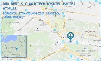 PORADNIA STOMATOLOGICZNA STASZICA - DUO-DENT S.C.WOJCIECH WYSKIEL,MACIEJ WYSKIEL - STANISŁAWA STASZICA 5,  STARACHOWICE