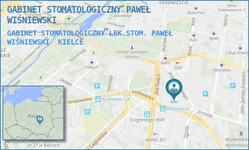 GABINET STOMATOLOGICZNY LEK.STOM. PAWEŁ WIŚNIEWSKI - GABINET STOMATOLOGICZNY PAWEŁ WIŚNIEWSKI - WOJSKA POLSKIEGO 16B,  KIELCE