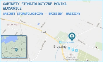 GABINET STOMATOLOGICZNY - BRZEZINY - GABINETY STOMATOLOGICZNE MONIKA WŁOSOWICZ - SZKOLNA 1,  BRZEZINY