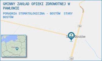 PORADNIA STOMATOLOGICZNA - BOSTÓW - GMINNY ZAKŁAD OPIEKI ZDROWOTNEJ W PAWŁOWIE - 8A,  STARY BOSTÓW