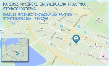 MARIUSZ MYCIŃSKI INDYWIDUALNA PRKTYKA STOMATOLOGICZNA - MARIUSZ MYCIŃSKI INDYWIDUALNA PRAKTYKA STOMATOLOGICZNA - KLASZTORNA 6,  PIŃCZÓW