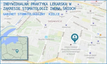 GABINET STOMATOLOGICZNY - INDYWIDUALNA PRAKTYKA LEKARSKA W ZAKRESIE STOMATOLOGII IWONA ŚNIOCH - PLAC WOLNOŚCI 11,  KIELCE