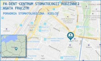 PORADNIA STOMATOLOGICZNA - FA-DENT CENTRUM STOMATOLOGII RODZINNEJ AGATA FRĄCZYK - PADEREWSKIEGO 48,  KIELCE