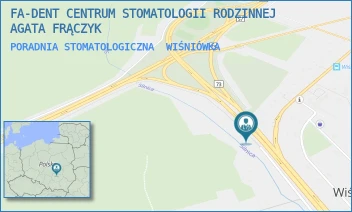 PORADNIA STOMATOLOGICZNA - FA-DENT CENTRUM STOMATOLOGII RODZINNEJ AGATA FRĄCZYK - 38A,  WIŚNIÓWKA