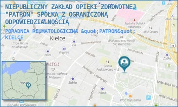 PORADNIA REUMATOLOGICZNA "PATRON" - NIEPUBLICZNY ZAKŁAD OPIEKI ZDROWOTNEJ "PATRON" SPÓŁKA Z OGRANICZONĄ ODPOWIEDZIALNOŚCIĄ - KOPERNIKA 3,  KIELCE