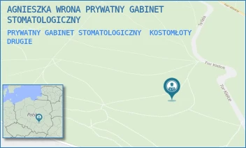 PRYWATNY GABINET STOMATOLOGICZNY - AGNIESZKA WRONA PRYWATNY GABINET STOMATOLOGICZNY - KSIĘDZA JANUSZA PRZYLECKIEGO 1/1,  KOSTOMŁOTY DRUGIE