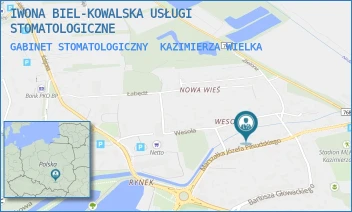 GABINET STOMATOLOGICZNY - IWONA BIEL-KOWALSKA USŁUGI STOMATOLOGICZNE - PIŁSUDSKIEGO 17,  KAZIMIERZA WIELKA