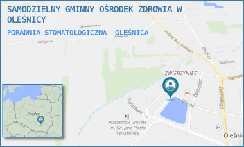 PORADNIA STOMATOLOGICZNA - SAMODZIELNY GMINNY OŚRODEK ZDROWIA W OLEŚNICY - NADSTAWIE 28,  OLEŚNICA