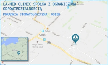 PORADNIA STOMATOLOGICZNA - LA-MED CLINIC SPÓŁKA Z OGRANICZONĄ ODPOWIEDZIALNOSCIĄ - WOLNOŚCI 18A,  OSIEK