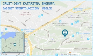 GABINET STOMATOLOGICZNY - CRUST-DENT KATARZYNA SKORUPA - ORLĄT LWOWSKICH 72K,  KIELCE