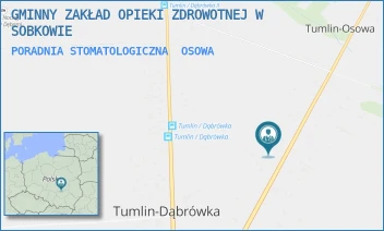 PORADNIA STOMATOLOGICZNA - GMINNY ZAKŁAD OPIEKI ZDROWOTNEJ W SOBKOWIE - 13/-,  OSOWA
