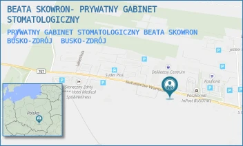 PRYWATNY GABINET STOMATOLOGICZNY BEATA SKOWRON BUSKO-ZDRÓJ - BEATA SKOWRON- PRYWATNY GABINET STOMATOLOGICZNY - BOHATERÓW WARSZAWY 97A,  BUSKO-ZDRÓJ