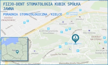 PORADNIA STOMATOLOGICZNA - FIZJO-DENT STOMATOLOGIA KUBIK SPÓŁKA JAWNA - OS. NA STOKU 63 A,  KIELCE
