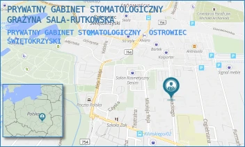 PRYWATNY GABINET STOMATOLOGICZNY - PRYWATNY GABINET STOMATOLOGICZNY GRAŻYNA SALA-RUTKOWSKA - JULIUSZA SŁOWACKIEGO 60,  OSTROWIEC ŚWIĘTOKRZYSKI
