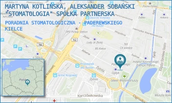 PORADNIA STOMATOLOGICZNA - PADEREWSKIEGO - MARTYNA KOTLIŃSKA, ALEKSANDER SOBAŃSKI "STOMATOLOGIA" SPÓŁKA PARTNERSKA - IGNACEGO PADEREWSKIEGO 4B/402,  KIELCE
