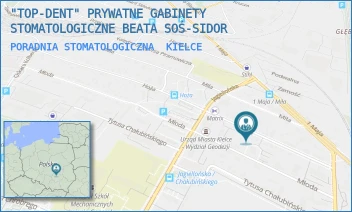 PORADNIA STOMATOLOGICZNA - "TOP-DENT" PRYWATNE GABINETY STOMATOLOGICZNE BEATA SOŚ-SIDOR - HOŻA 19,  KIELCE