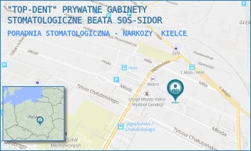 PORADNIA STOMATOLOGICZNA - NARKOZY - "TOP-DENT" PRYWATNE GABINETY STOMATOLOGICZNE BEATA SOŚ-SIDOR - HOŻA 19,  KIELCE