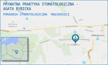 PORADNIA STOMATOLOGICZNA - PRYWATNA PRAKTYKA STOMATOLOGICZNA - AGATA RYBICKA - JASZOWSKIEGO 3,  MAŁOGOSZCZ