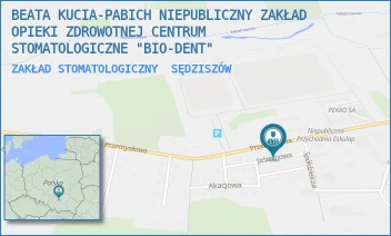 ZAKŁAD STOMATOLOGICZNY - BEATA KUCIA-PABICH NIEPUBLICZNY ZAKŁAD OPIEKI ZDROWOTNEJ CENTRUM STOMATOLOGICZNE "BIO-DENT" - PRZEMYSŁOWA 9/B,  SĘDZISZÓW