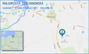 GABINET STOMATOLOGICZNY - MAŁGORZATA CIECHANOWSKA - CICHA 2,  MIŁOMŁYN