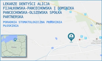PORADNIA STOMATOLOGICZNA PŁOSKINIA - LEKARZE DENTYŚCI ALICJA FIJAŁKOWSKA-PANCECHOWSKA I DOMINIKA PANCECHOWSKA-OLSZEWSKA SPÓŁKA PARTNERSKA - 9,  PŁOSKINIA