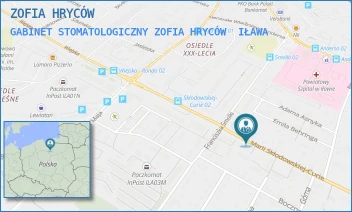 GABINET STOMATOLOGICZNY ZOFIA HRYCÓW - ZOFIA HRYCÓW - SKŁODOWSKIEJ 23A,  IŁAWA
