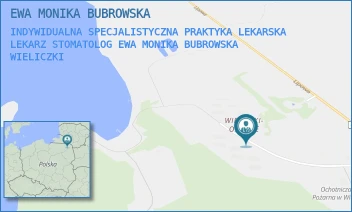 INDYWIDUALNA SPECJALISTYCZNA PRAKTYKA LEKARSKA LEKARZ STOMATOLOG EWA MONIKA BUBROWSKA - EWA MONIKA BUBROWSKA - JEZIORNA 14,  WIELICZKI