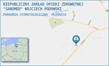 PORADNIA STOMATOLOGICZNA - NIEPUBLICZNY ZAKŁAD OPIEKI ZDROWOTNEJ "SANOMED" WOJCIECH PODOWSKI - LIPOWA 6,  PŁOŚNICA