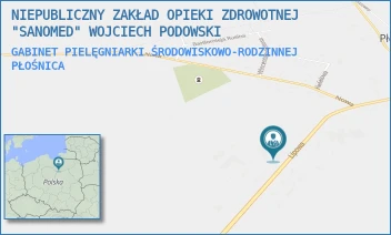 GABINET PIELĘGNIARKI ŚRODOWISKOWO-RODZINNEJ - NIEPUBLICZNY ZAKŁAD OPIEKI ZDROWOTNEJ "SANOMED" WOJCIECH PODOWSKI - LIPOWA 6,  PŁOŚNICA