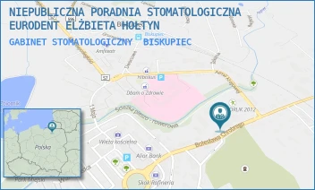 GABINET STOMATOLOGICZNY - NIEPUBLICZNA PORADNIA STOMATOLOGICZNA EURODENT ELŻBIETA HOŁTYN - CHROBREGO 15,  BISKUPIEC