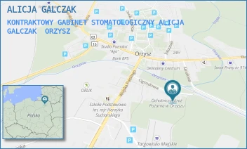 KONTRAKTOWY GABINET STOMATOLOGICZNY ALICJA GALCZAK - ALICJA GALCZAK - OGRODOWA 12,  ORZYSZ