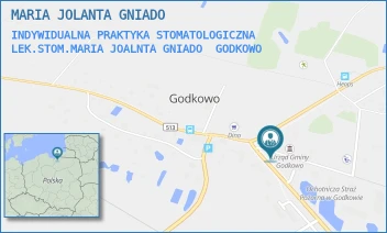 INDYWIDUALNA PRAKTYKA STOMATOLOGICZNA LEK.STOM.MARIA JOALNTA GNIADO - MARIA JOLANTA GNIADO - 62,  GODKOWO