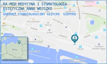 GABINET STOMATOLOGICZNY GIŻYCKO - RA-MED MEDYCYNA I STOMATOLOGIA ESTETYCZNA ANNA WOJSZKO - PLAC DWORCOWY 1,  GIŻYCKO