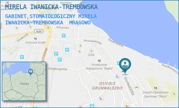 GABINET STOMATOLOGICZNY MIRELA IWANICKA-TREMBOWSKA - MIRELA IWANICKA-TREMBOWSKA - GRUNWALDZKA 1B/18,  MRĄGOWO