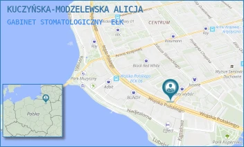 GABINET STOMATOLOGICZNY - KUCZYŃSKA-MODZELEWSKA ALICJA - KOŚCIUSZKI 1,  EŁK